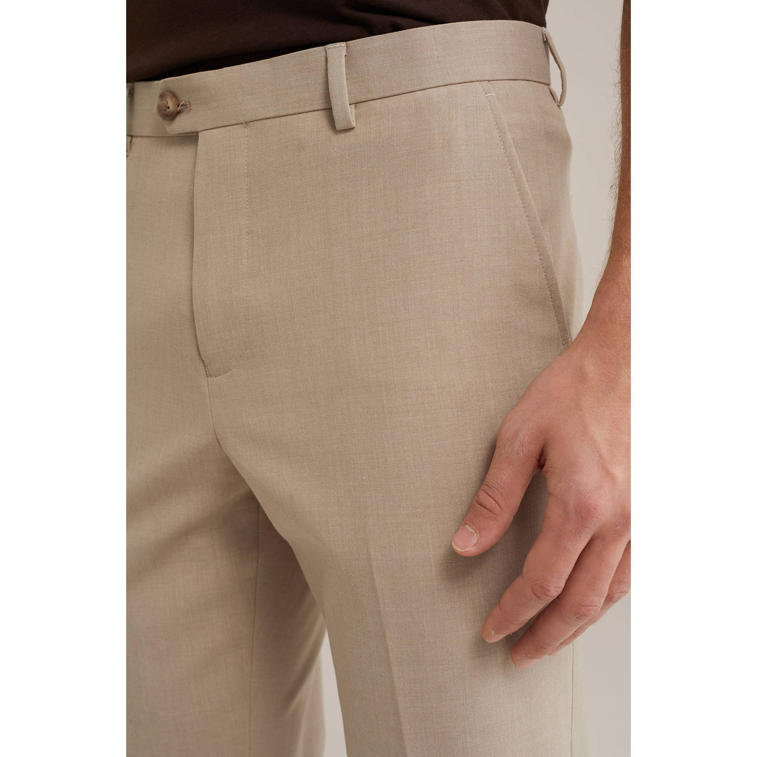 WE Fashion WE Fundamentals slim pantalon beige