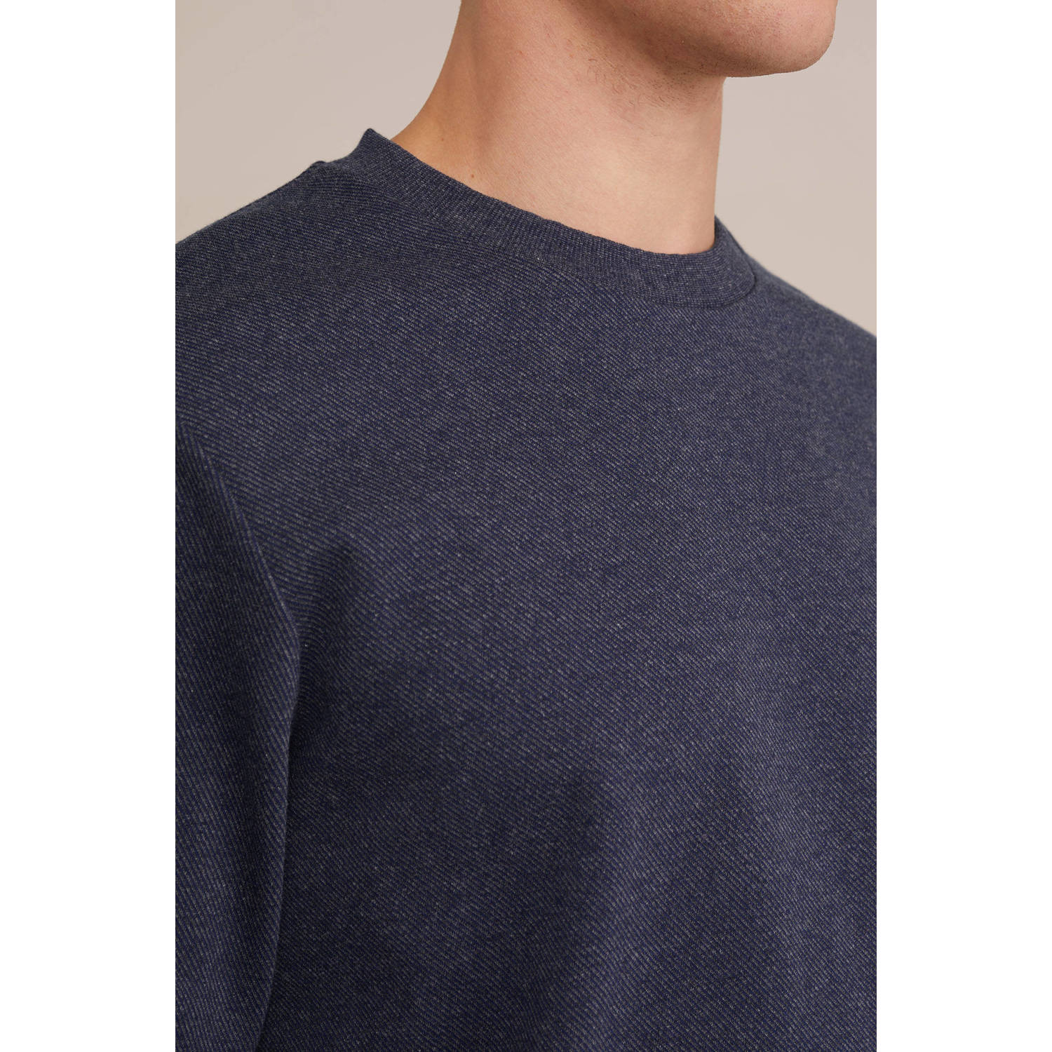 WE Fashion sweater donkerblauw