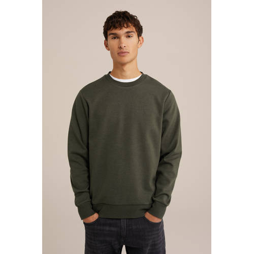 WE Fashion sweater donkergroen afbeelding