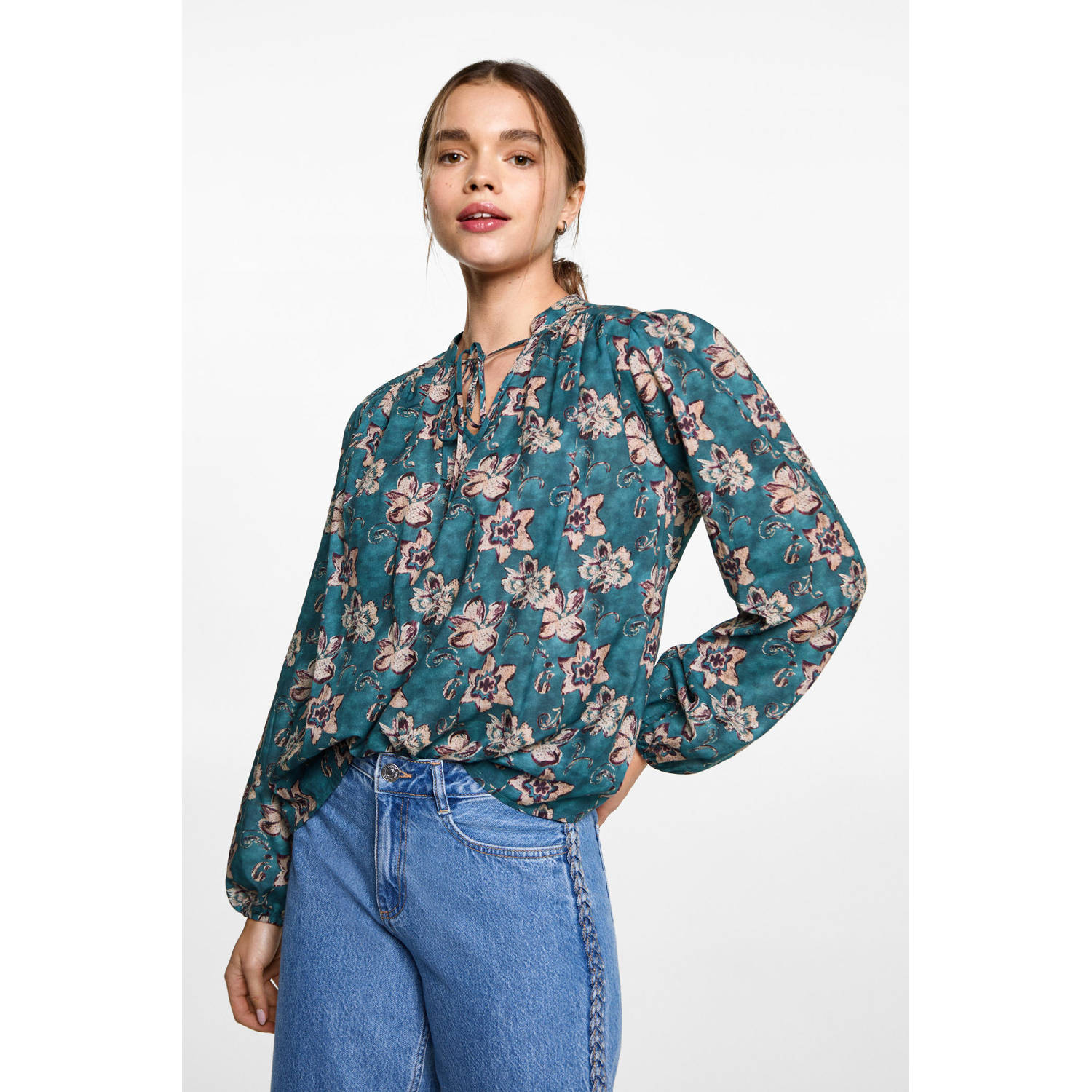 MANGO TEEN blousetop turquoise