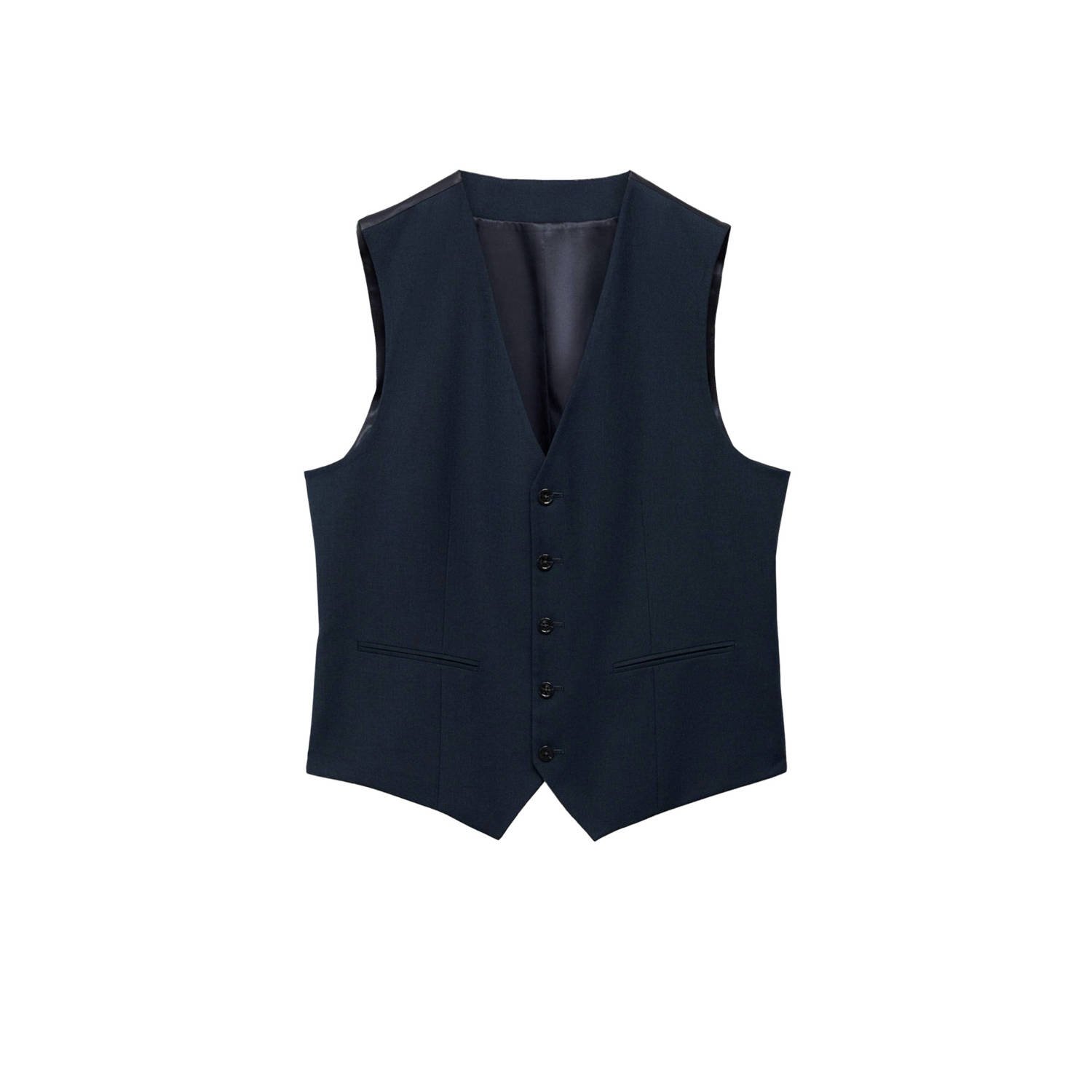 Mango Man gilet donkerblauw