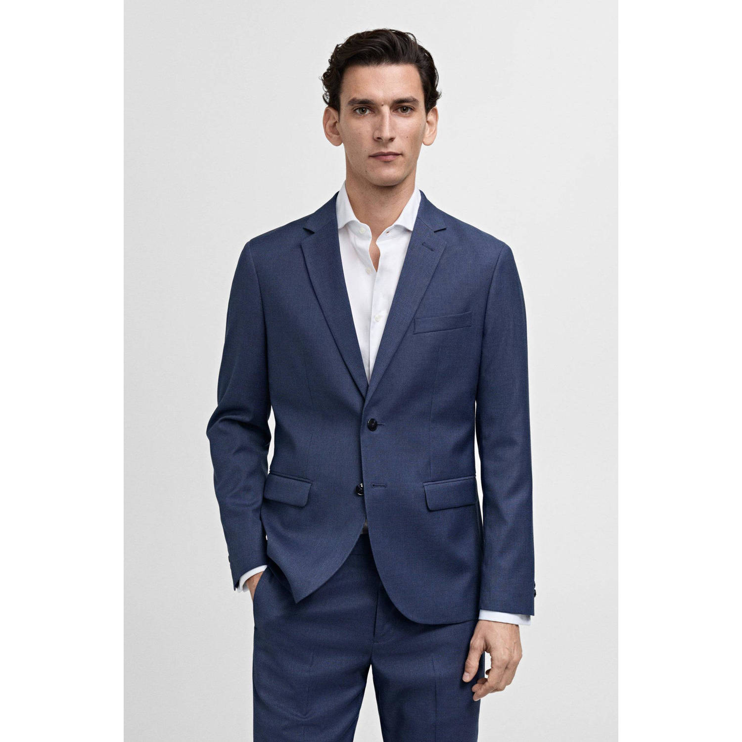 Mango Man colbert blauw