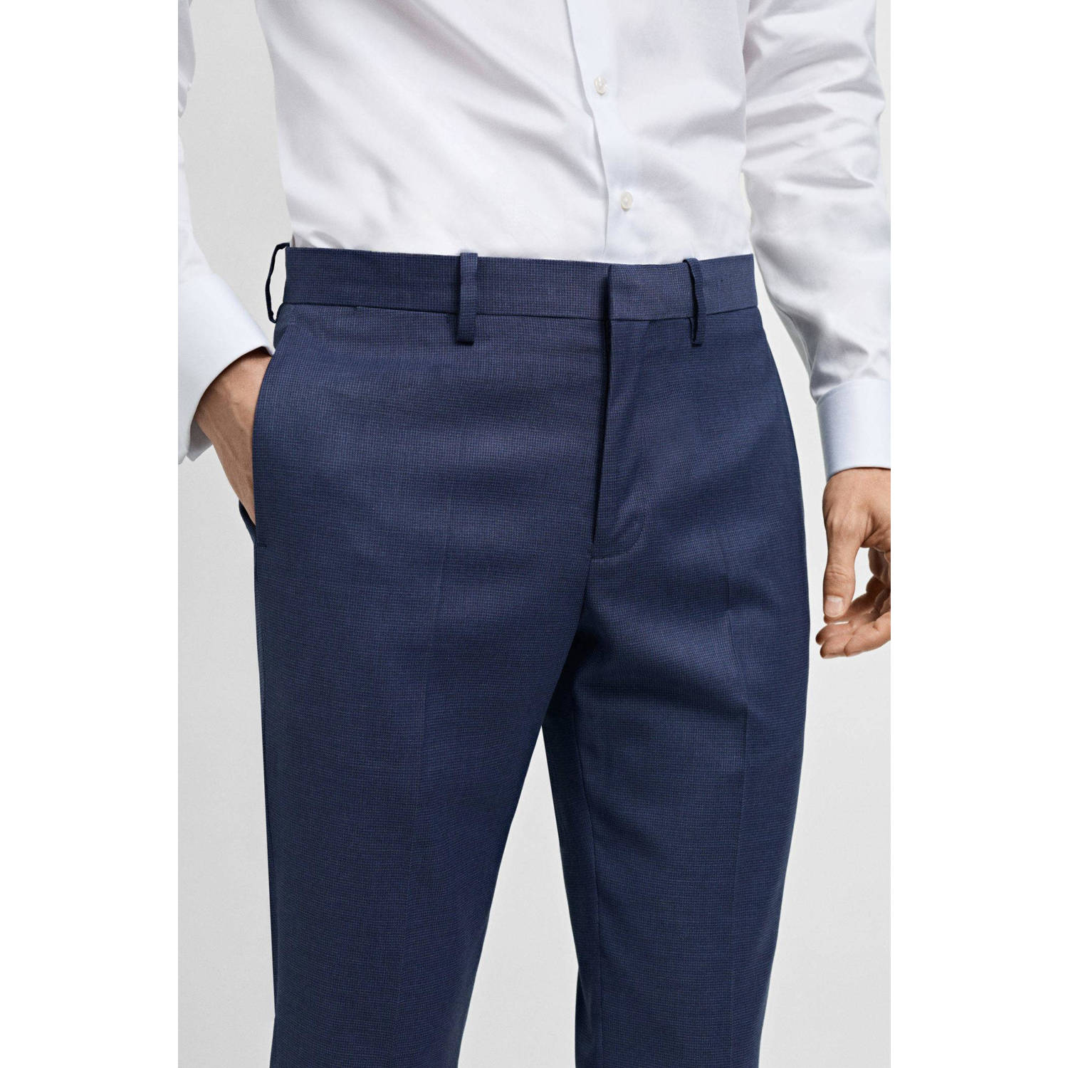 Mango Man super skinny pantalon blauw