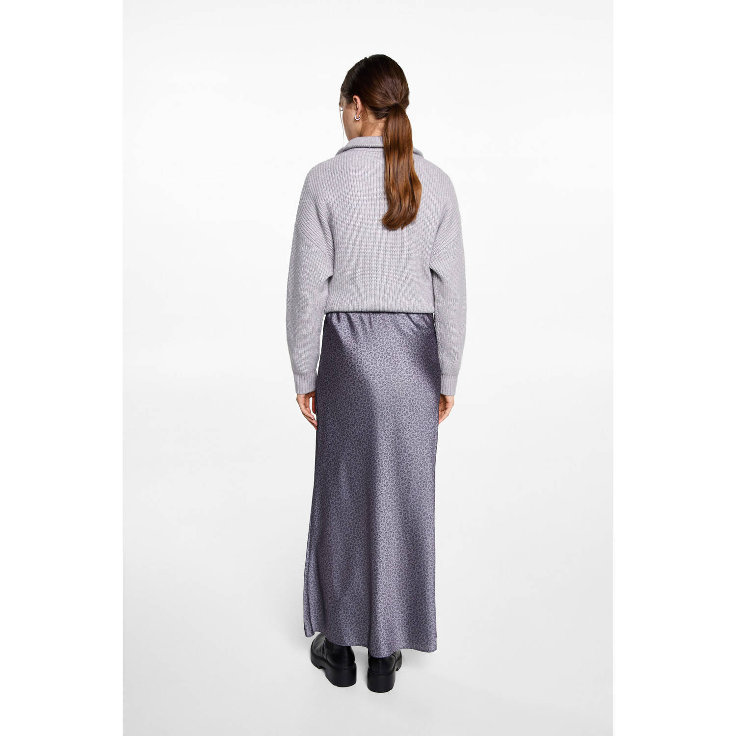 MANGO TEEN maxi rok paars