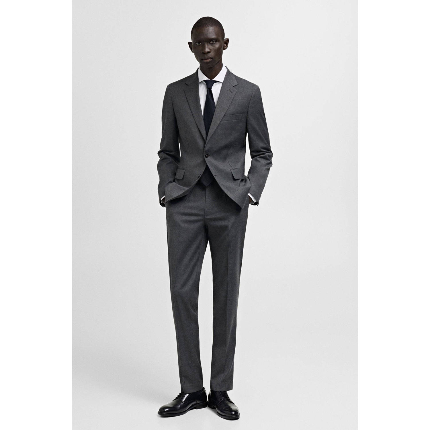 Mango Man colbert grijs