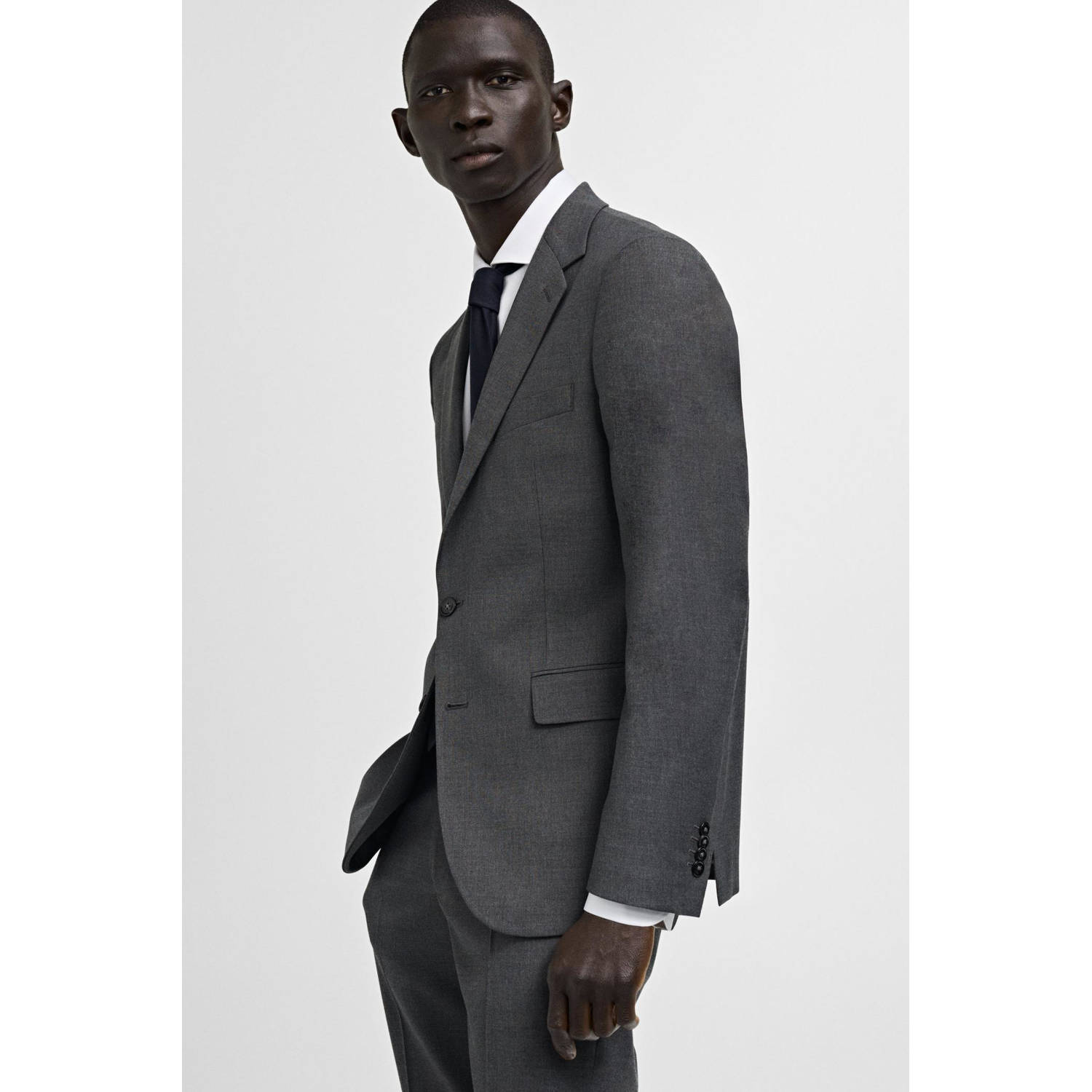 Mango Man colbert grijs