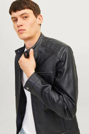 thumbnail: JACK & JONES ESSENTIALS imitatieleren jas zwart