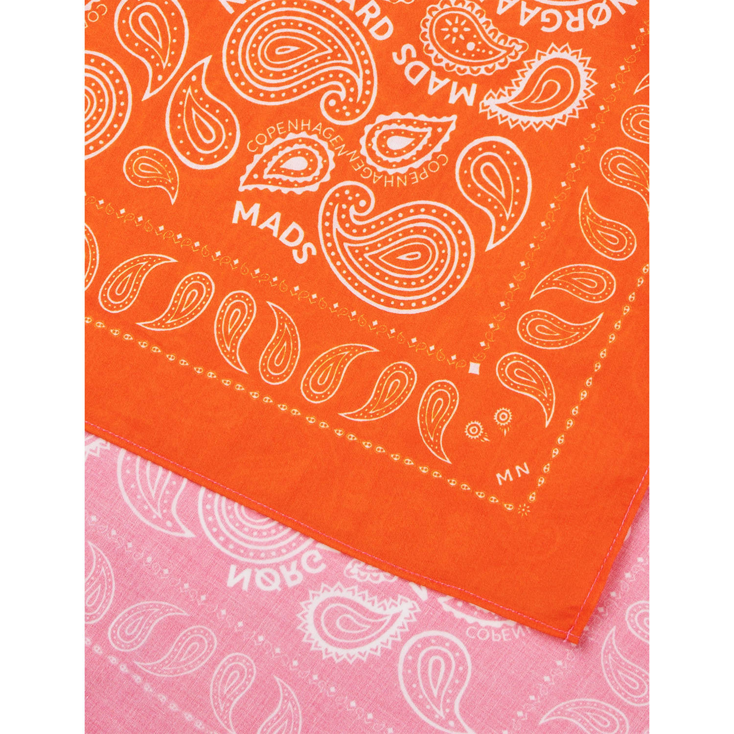 MADS NØRGAARD COPENHAGEN bandana roze oranje