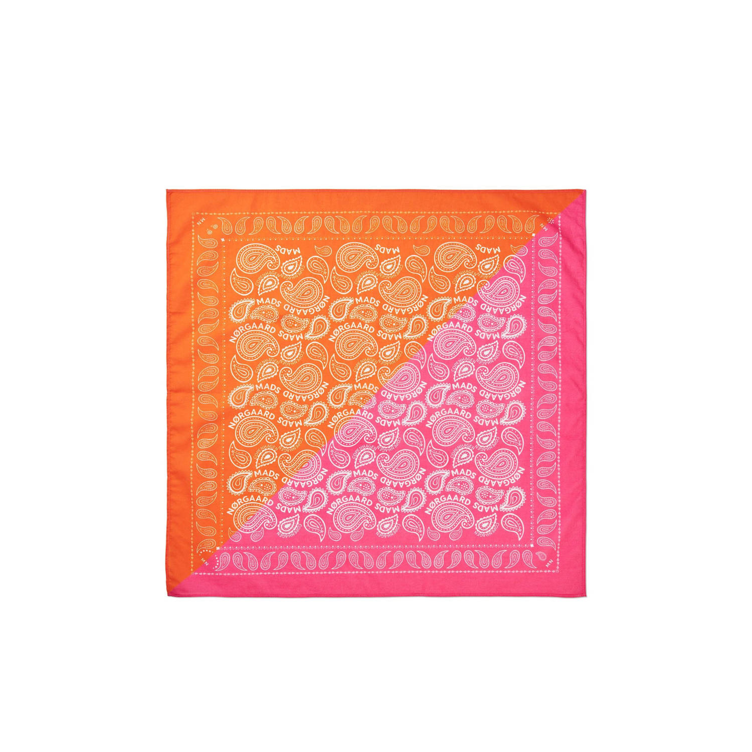 MADS NØRGAARD COPENHAGEN bandana roze oranje