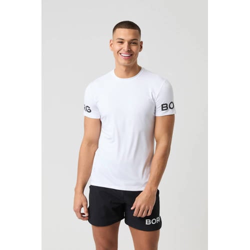 Björn Borg sportshirt Borg wit/zwart afbeelding