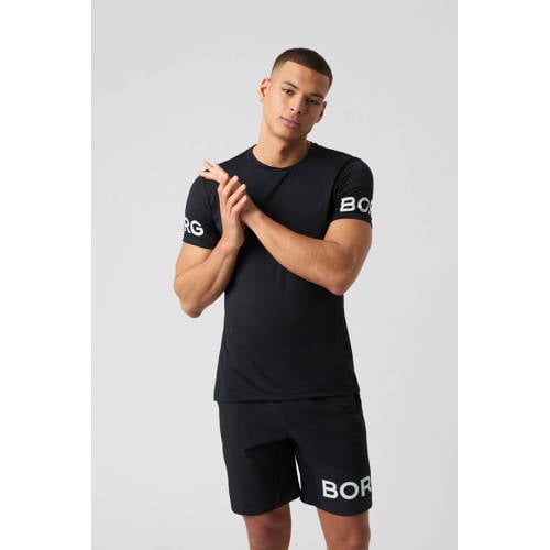 Björn Borg sportshirt Borg zwart/wit afbeelding
