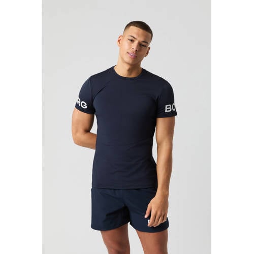 Björn Borg sportshirt Borg donkerblauw/wit afbeelding