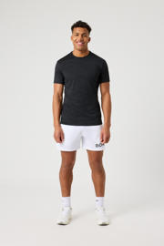 thumbnail: Zwarte heren Björn Borg sportshirt Performance van polyester met korte mouwen en ronde hals