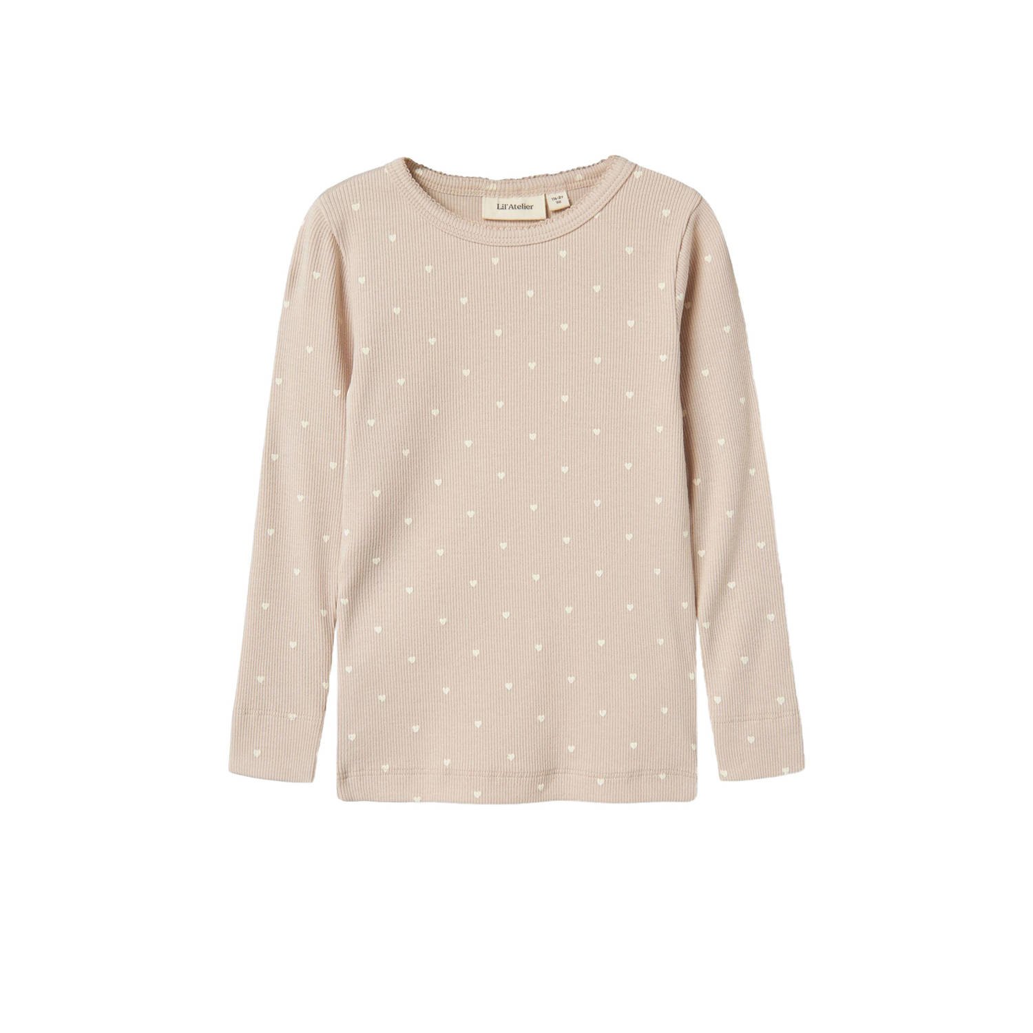 LIL' ATELIER MINI longsleeve zand wit