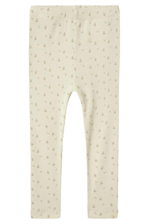 slim fit legging  ecru/lichtroze