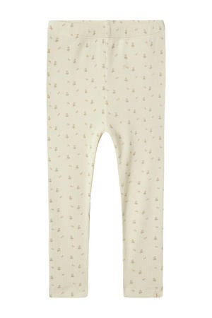 slim fit legging ecru/lichtroze