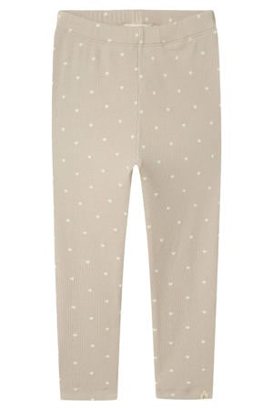 slim fit legging zand/wit