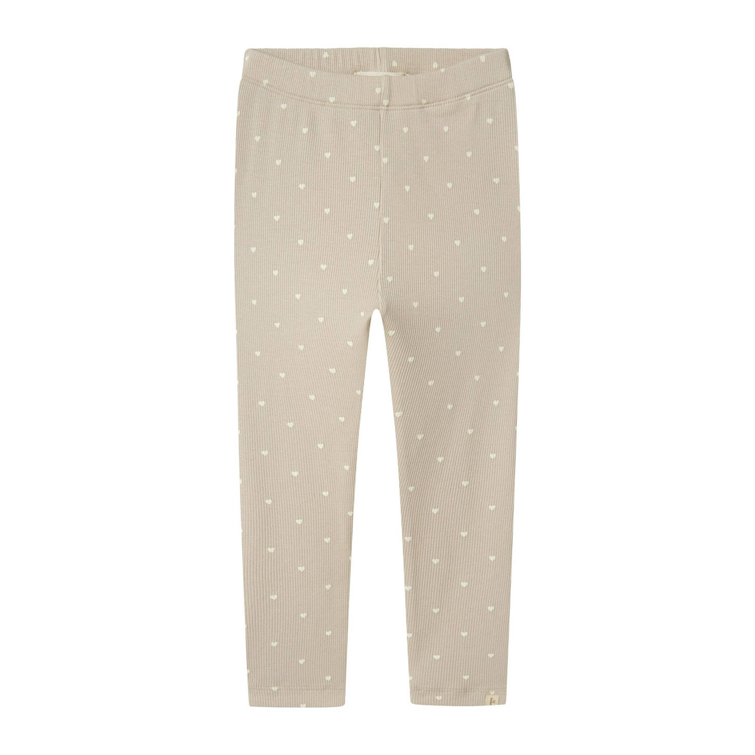 LIL' ATELIER MINI slim fit legging zand wit