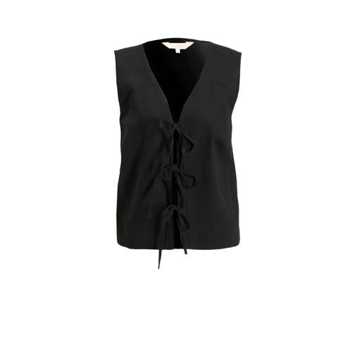 Ruby gilet met linnen zwart afbeelding