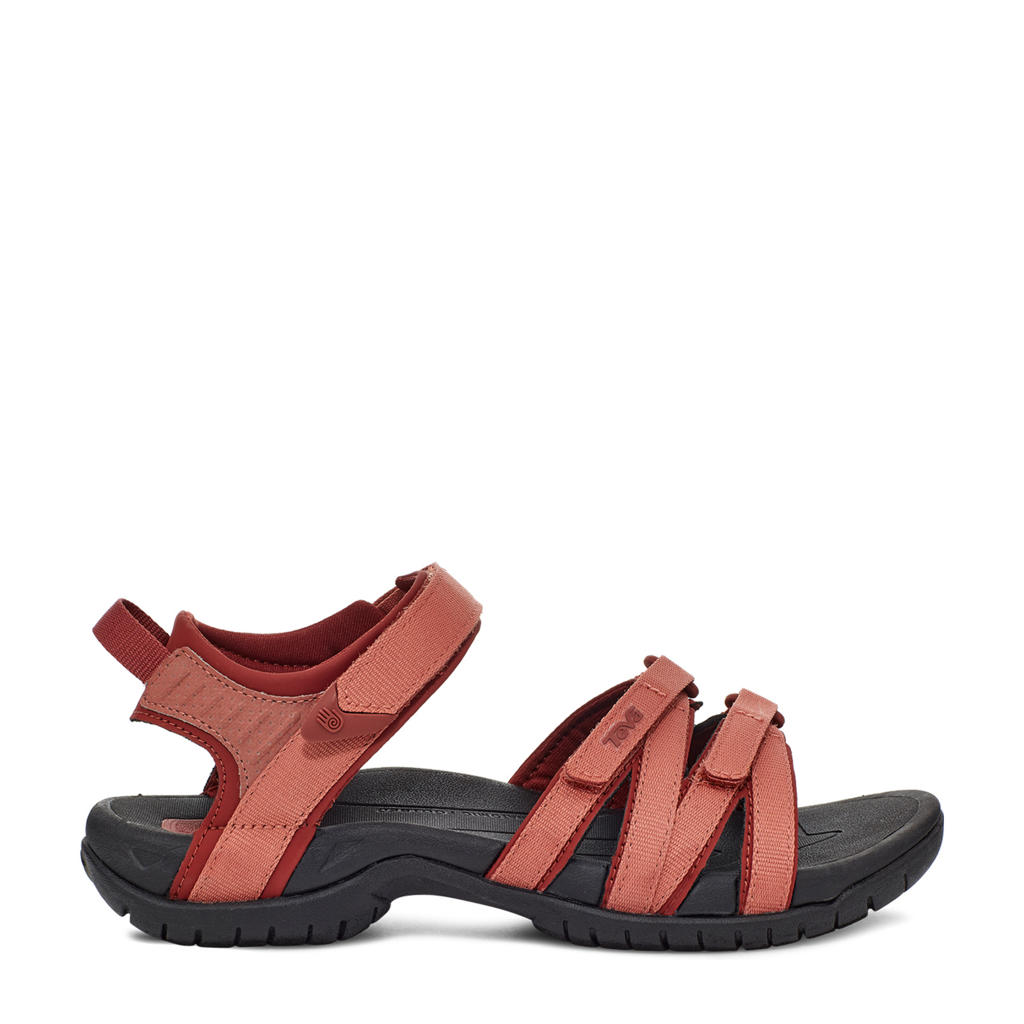 Brique dames Teva Tirra sandalen van textiel met klittenband