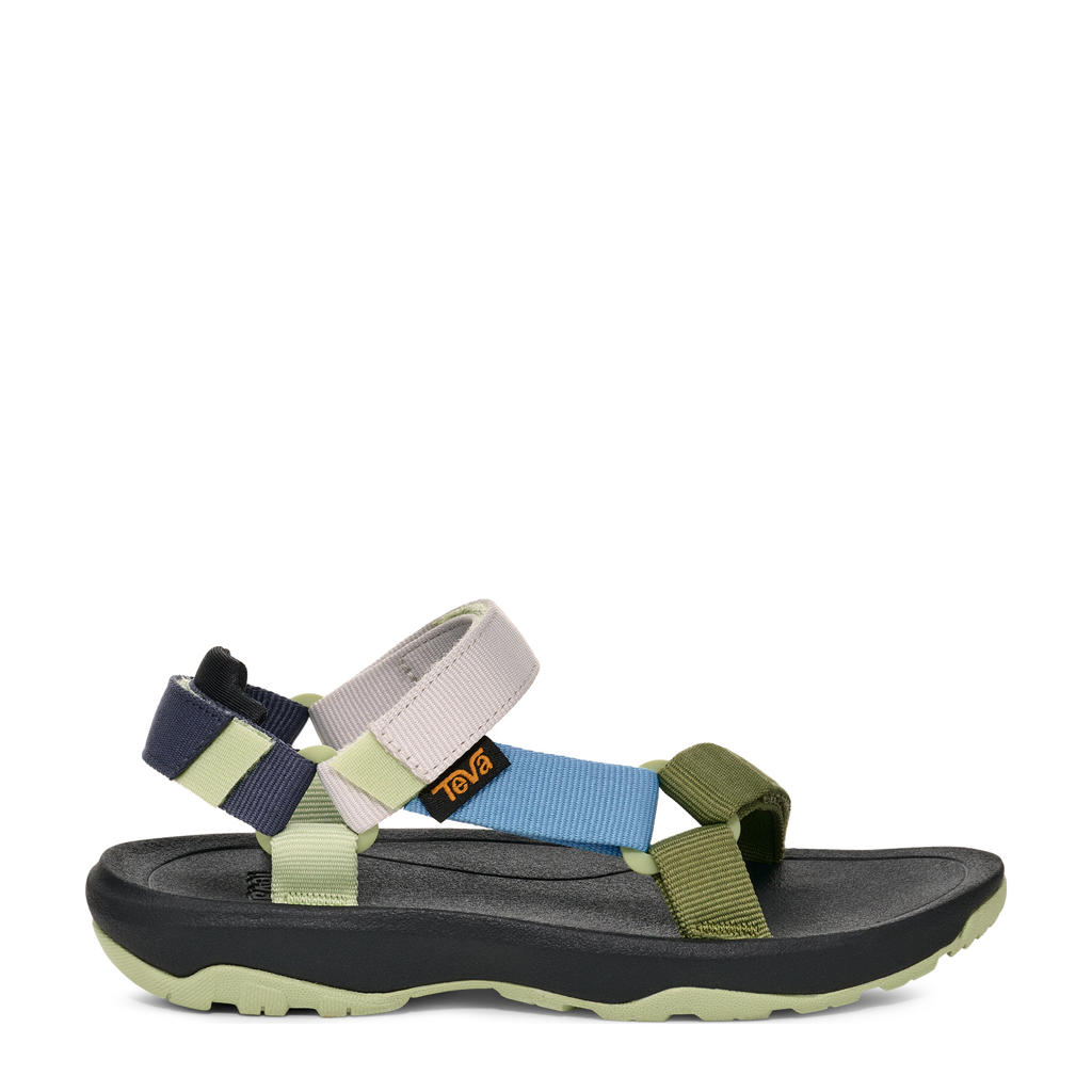 Groen en blauwe jongens Teva Hurricane XLT 2 tiener sandalen van textiel met klittenband