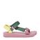 Teva sandalen roze/groen schoolkind