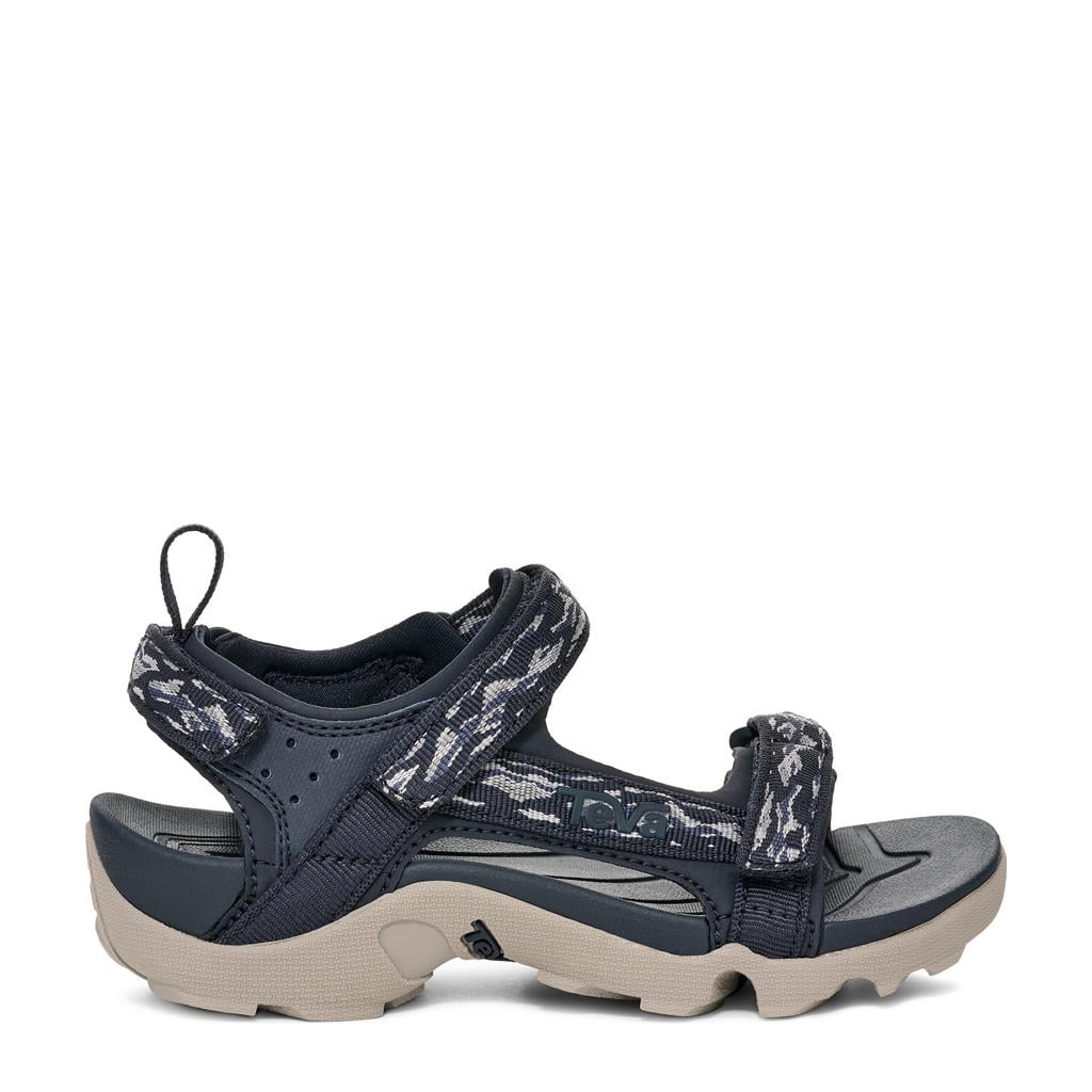 Zwarte jongens Teva Tanza kleuter schoolkind sandalen van textiel met klittenband