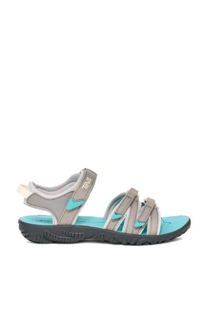 Tirra sandalen grijs/turquoise