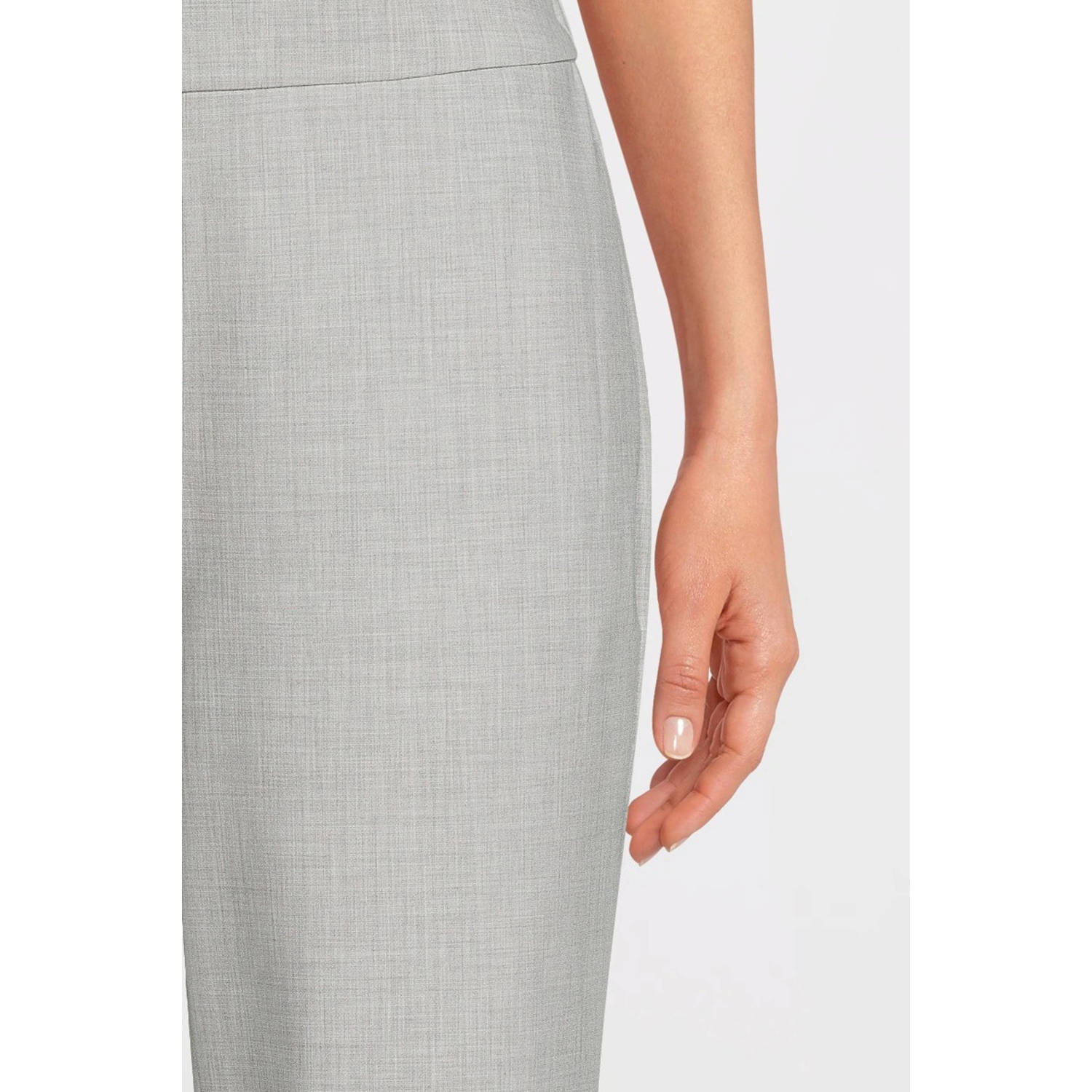 MSCH Copenhagen straight regular waist pantalon lichtgrijs