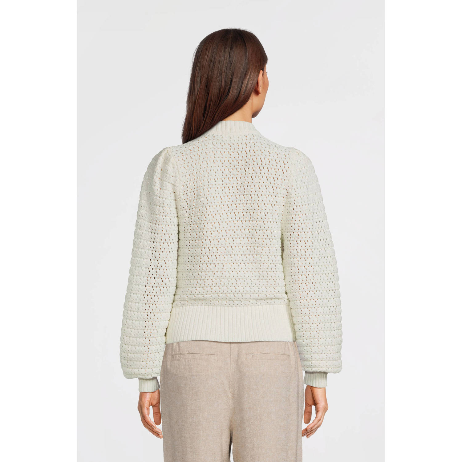 MSCH Copenhagen vest wit grof gebreid