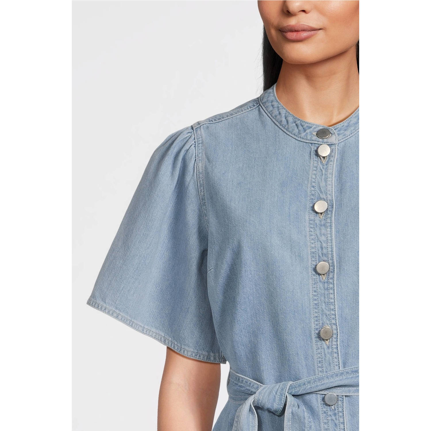 MSCH Copenhagen blousetop light blue denim