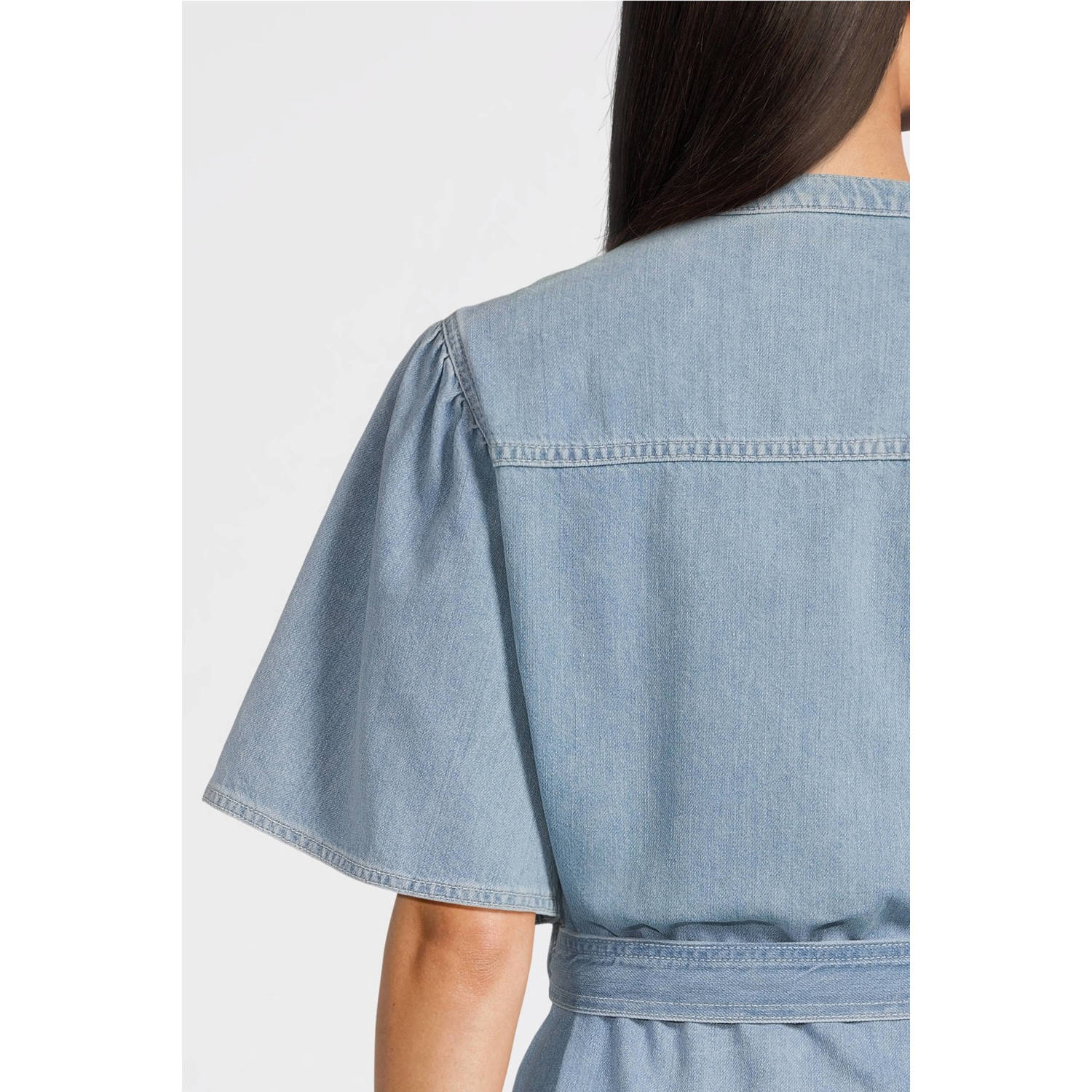 MSCH Copenhagen blousetop light blue denim