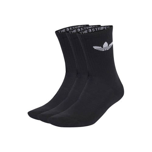 adidas Originals Trefoil Cushion sokken - set van 3 zwart afbeelding