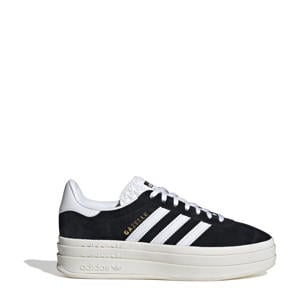 Gazelle Bold leren sneakers zwart/wit
