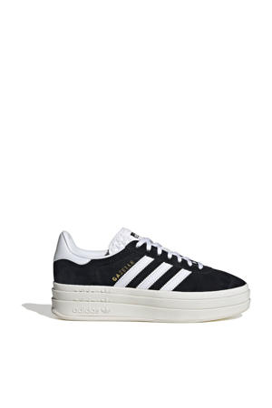 Gazelle Bold leren sneakers zwart/wit