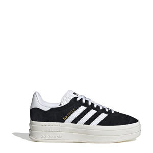 Gazelle Bold leren sneakers zwart/wit