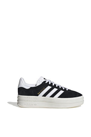 Gazelle Bold leren sneakers zwart/wit