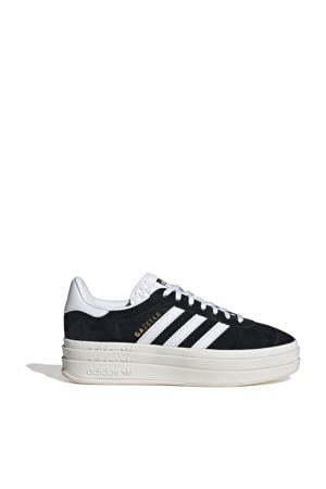 Gazelle Bold leren sneakers zwart/wit