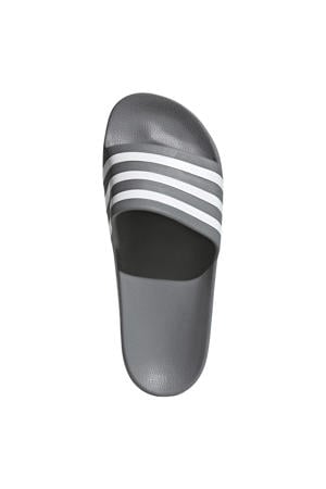 Adilette badslippers grijs/wit