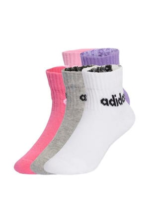 sokken - roze/grijs/paars (set van 5)