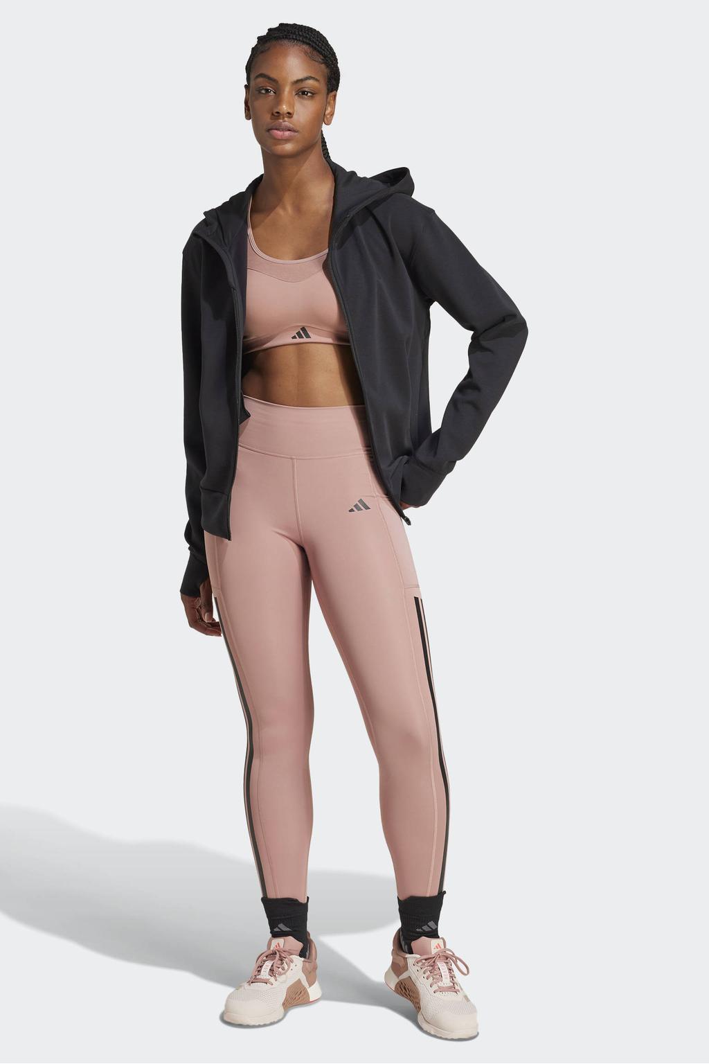 adidas Performance sportlegging Optimé roze