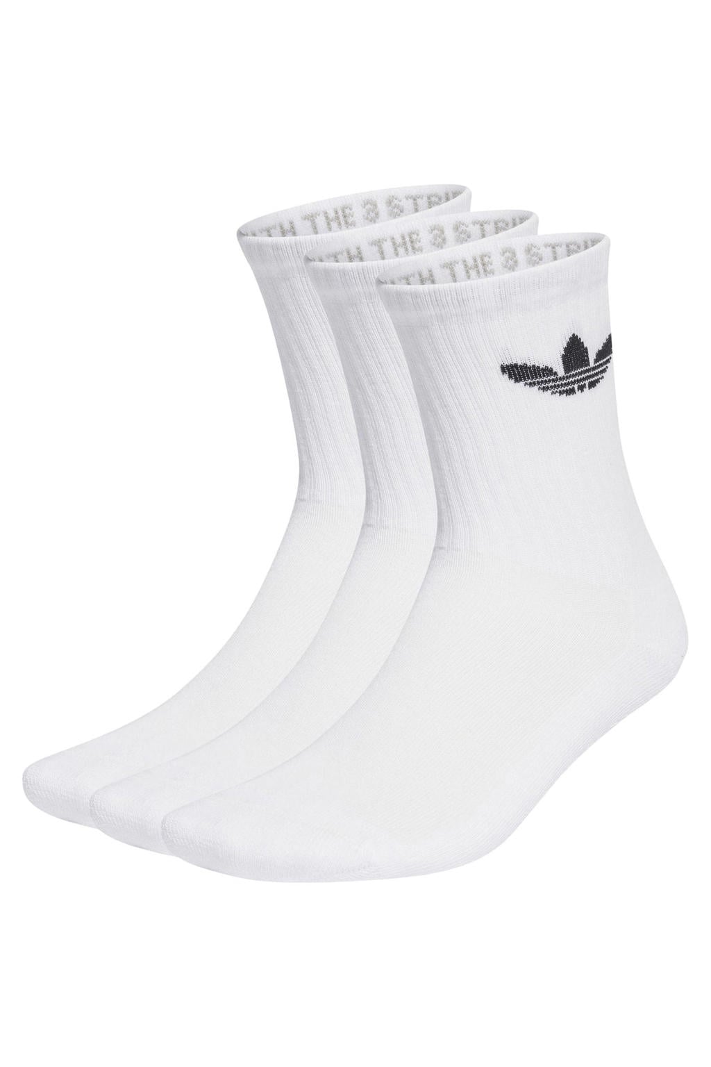adidas Originals Trefoil Cushion sokken - wit (set van 3)