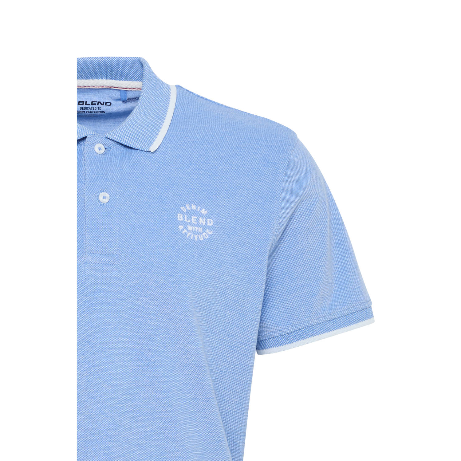 Blend slim fit polo BHNATE met logo regatta