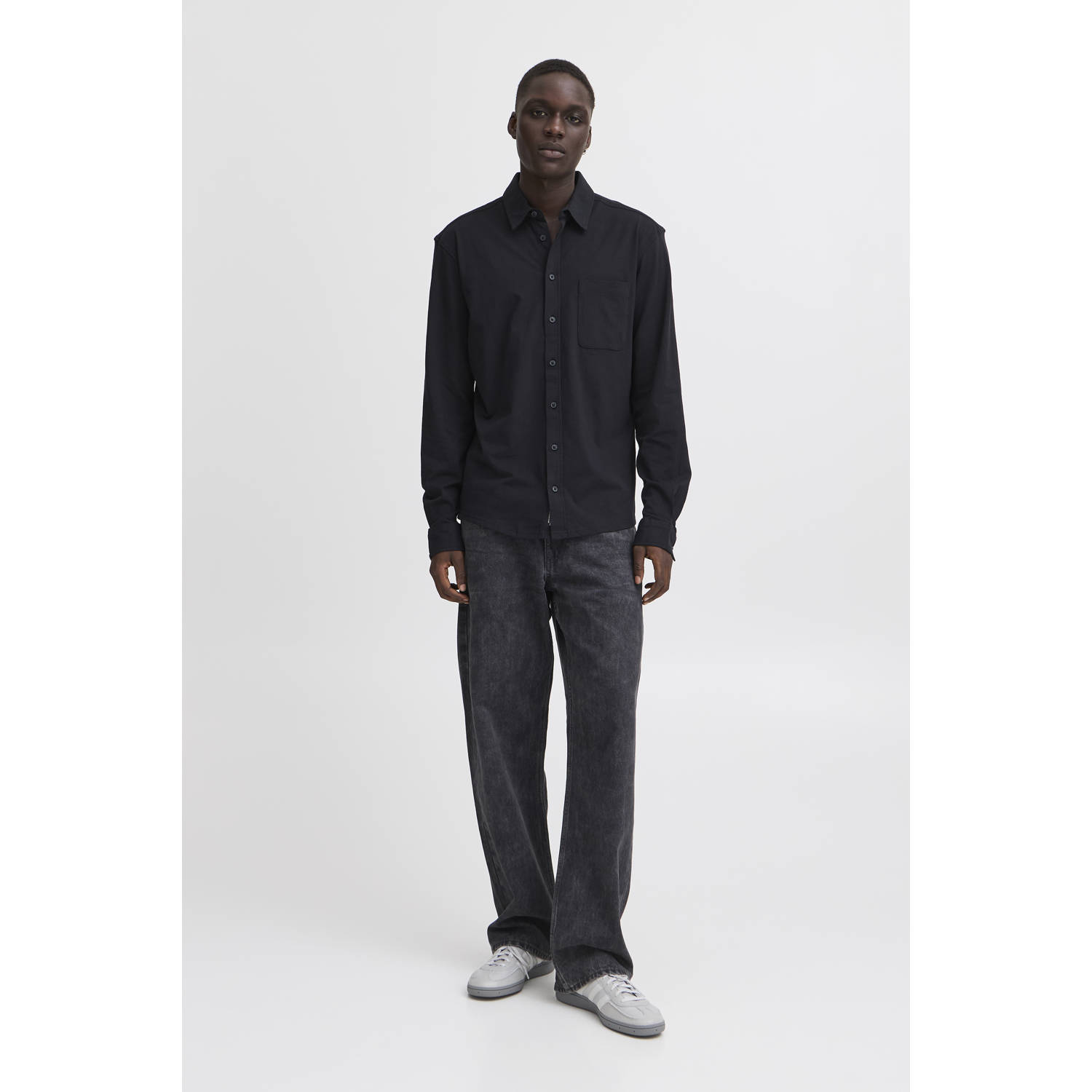 Blend casual overhemd zwart