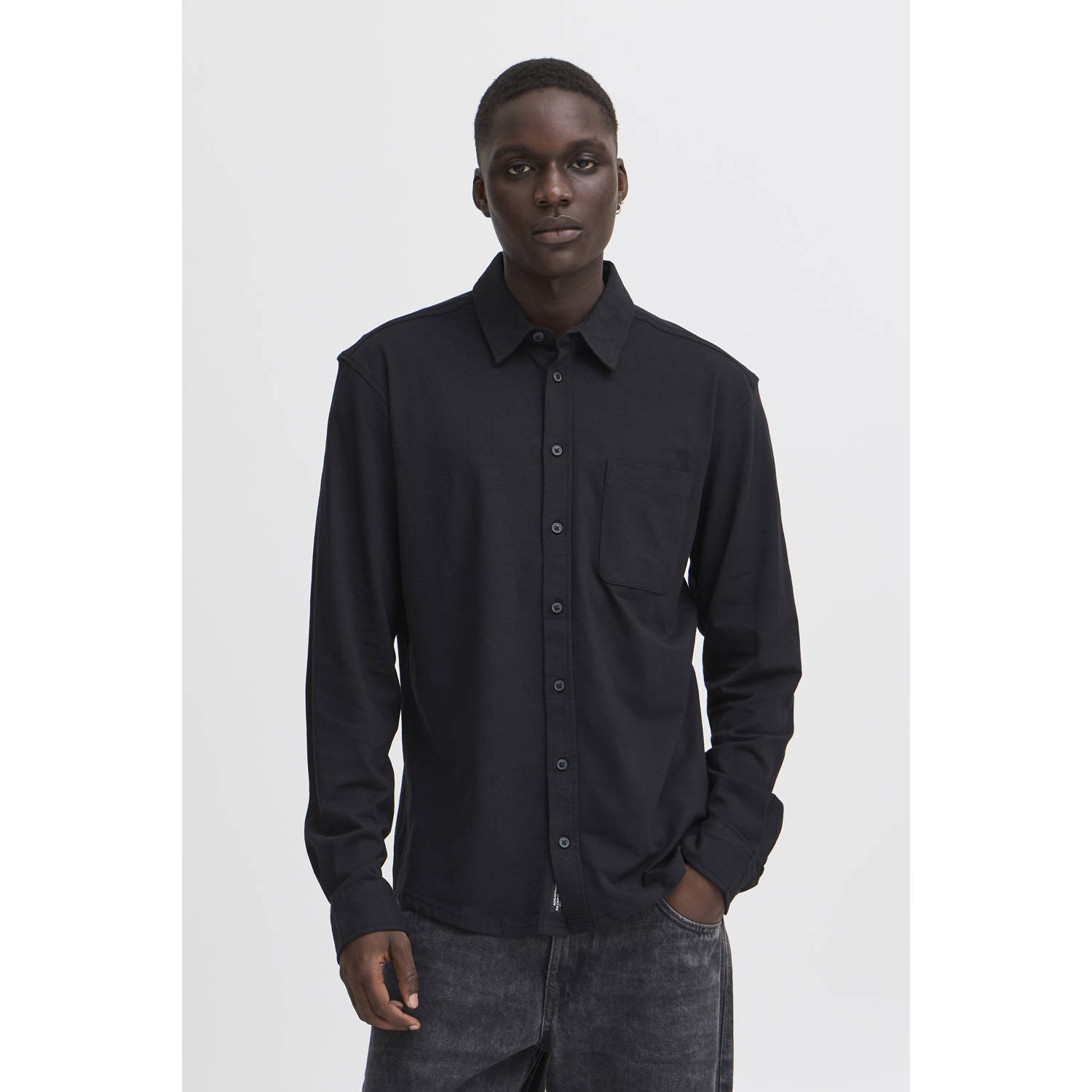 Blend casual overhemd zwart