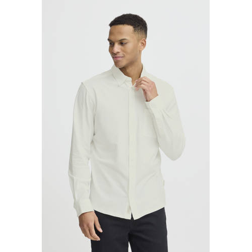 Blend casual overhemd ecru afbeelding