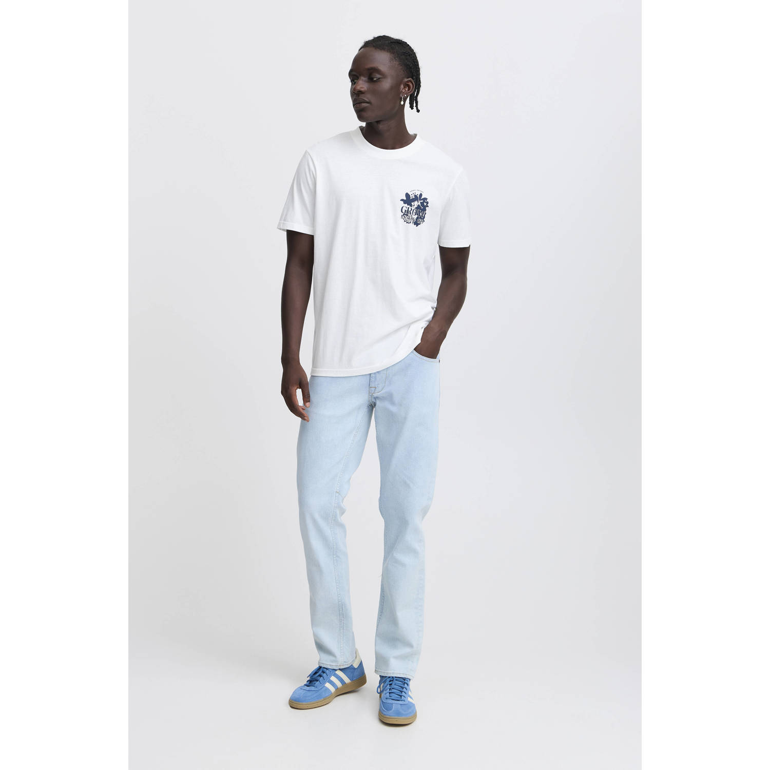 Blend relaxed fit T-shirt BHJAFON wit
