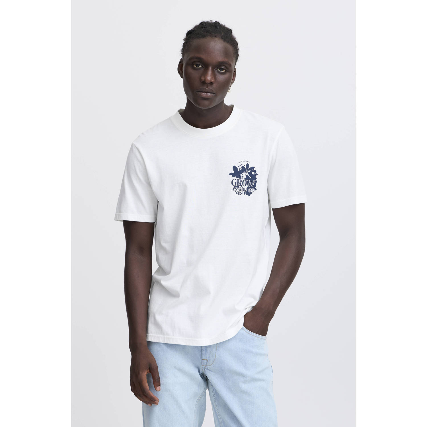 Blend relaxed fit T-shirt BHJAFON wit