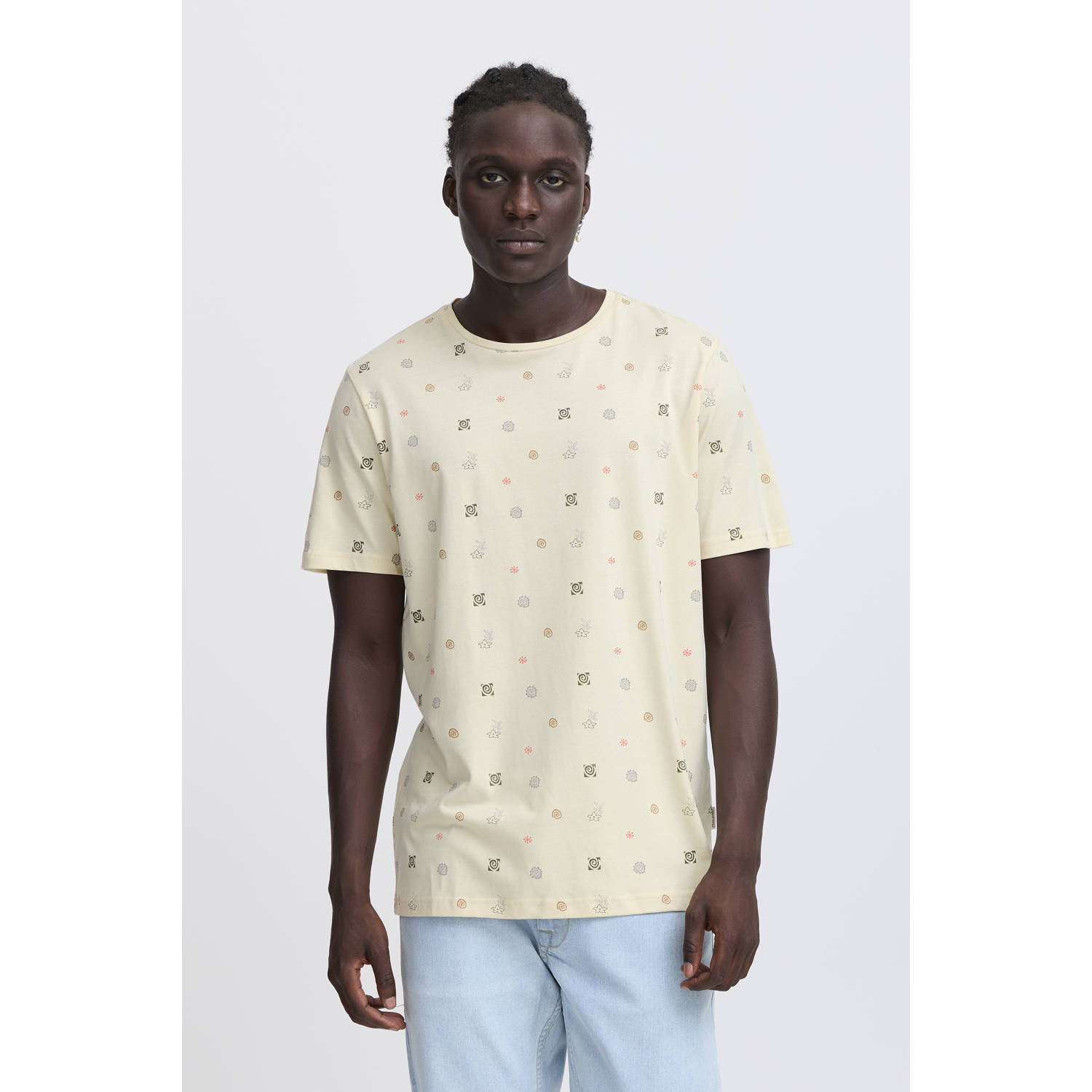 Blend T-shirt lichtgeel