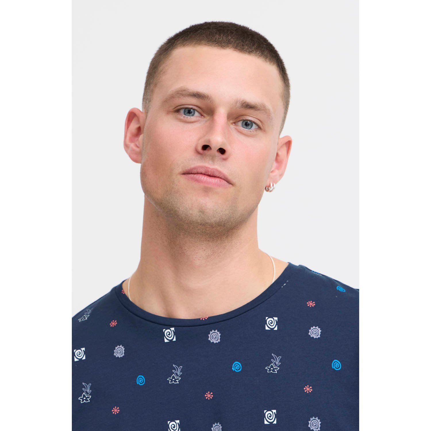 Blend T-shirt donkerblauw